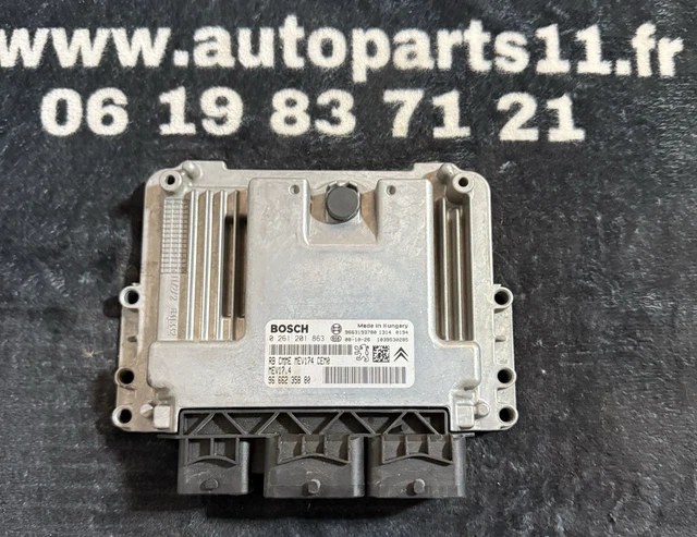 Calculateur Moteur Peugeot Citroën MEV17.4 HDI 0261201863 - IMMO OFF, Antidémarrage, Occasion Fonctionnel