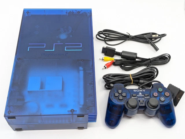 SONY PS2 PLAYSTATION 2 SCPH-37000 Ocean Blue NTSC-J Japan