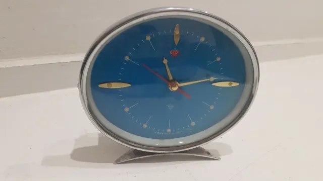 Orologio Sveglia Da Tavolo SPACE AGE SHANGHAI DIAMOND MADE IN CHINA Vintage