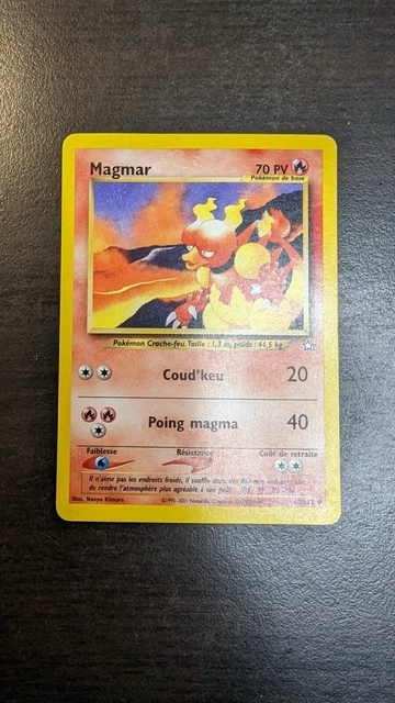 Carte Pokemon UNCO Magmar 40/111 Neo Genesis EXCELLENT FR