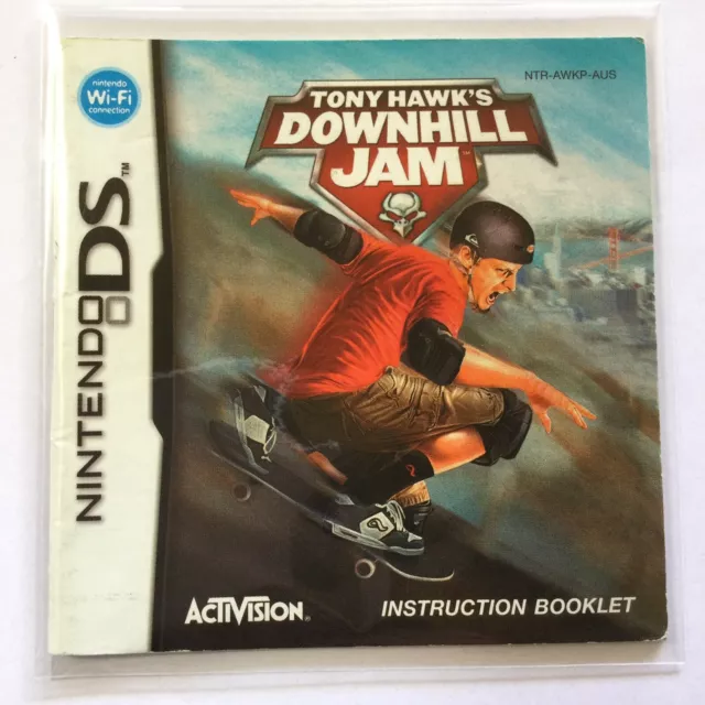 Tony Hawk's: Downhill Jam (Nintendo Wii, 2006) Disc with Manual