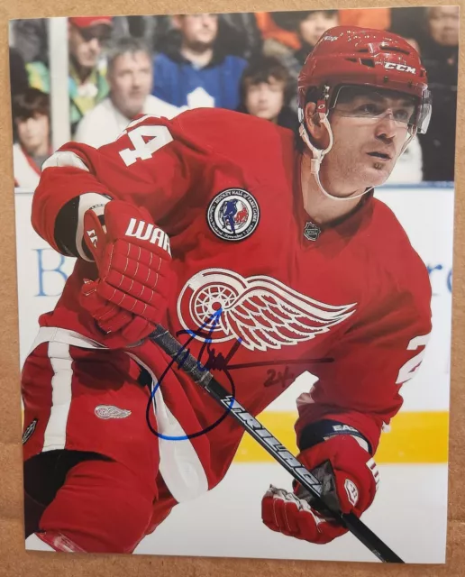 Brad May Detroit Red Wings Maple Leafs Sabres Ducks Autographed 8x10 COA