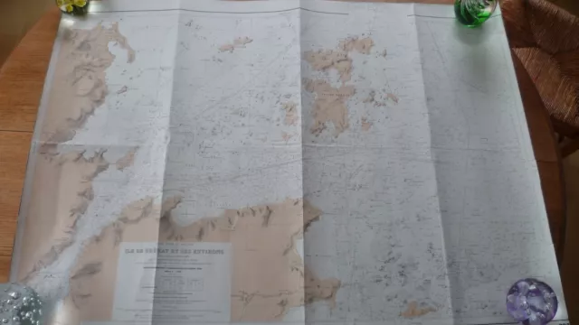 CARTE MARINE maritime  ile de  BREHAT ET SES ENVIRONS - 1979 - maritime chart