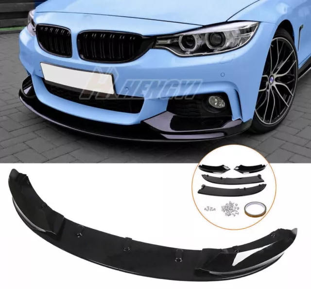 Spoiler Lèvre Lame Noir Jupe Pare-Choc Avant Pour BMW F32 F33 F36 14-20 M-Paket