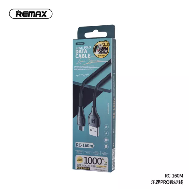 Remax RC-160a 2.1A Type-C / USB-C Série Lesu Pro Câble de données de c