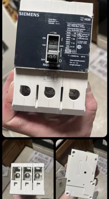 Siemens NGB3B100B 3P 100A 600V Circuit Breaker