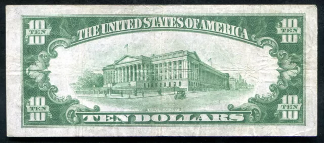 Fr. 2004-A* 1934 $10 *Star* Lgs Light Green Seal Frn Boston, Ma Scarce 2