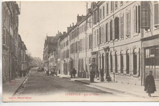 LUNEVILLE - Meurthe et Moselle - CPA 54 - rue de Viller