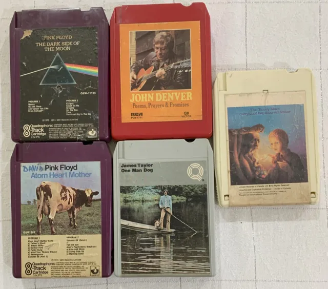 8 Track Tapes/Cartridges - Quadraphonic #1 - includes 2 x Pink Floyd