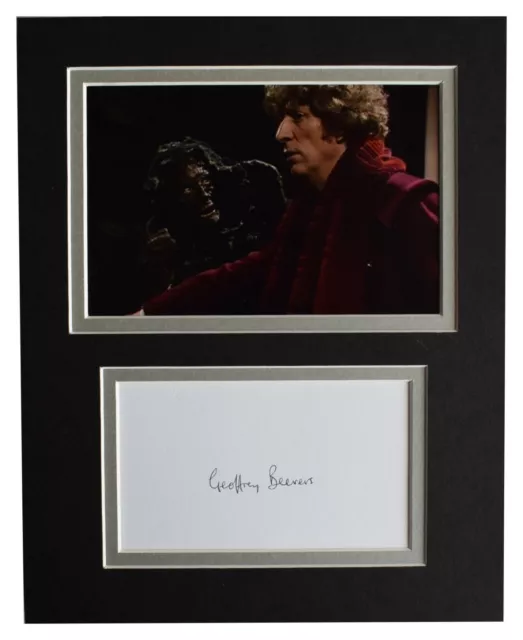 Geoffrey Beevers Signed Autograph 10x8 photo display Doctor Who AFTAL COA