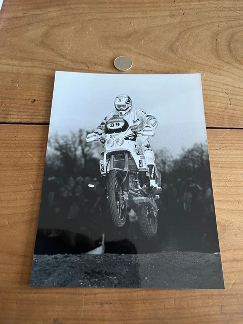 photo racing motorcycle competition N57 gilles lalay yamaha 750cc paris dakar
