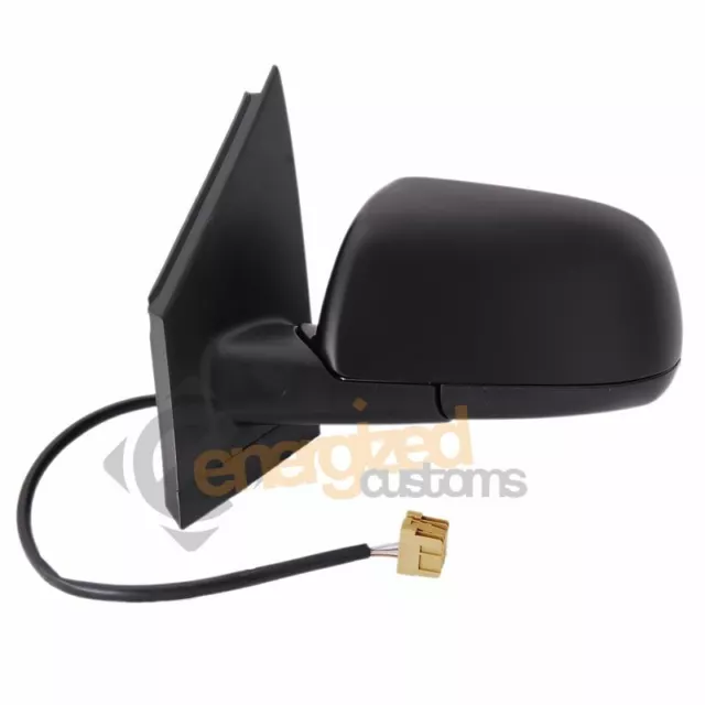 For VW Polo Mk5 2002-2005 Electric Black Door Wing Mirror Left Side