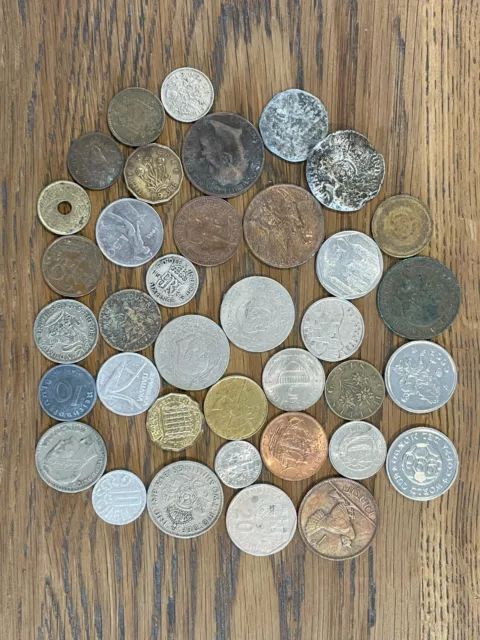 Job Lot Of Old Mixed Coins, Some Rare & Real Silver! Ideal for Collectors!