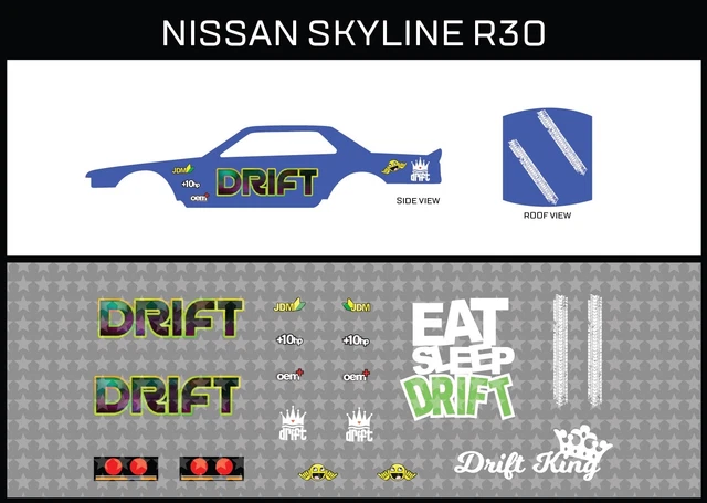 Nissan R30 Sticker HOTWHEELS(1/64), NISSAN R30