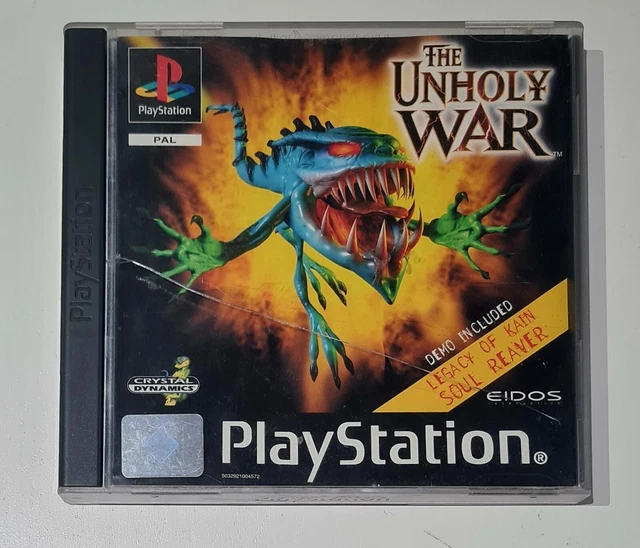 THE UNHOLY WAR Sony Playstation 1 PS1 Game Black Label Rare Game