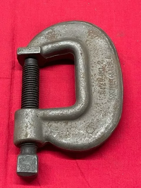 Wilton #2 C Clamp Flat Anvil Extra Heavy Duty 0-2-5/16"  Drop Forged Steel