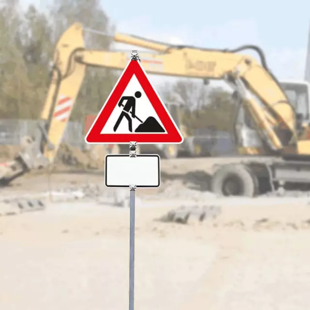 Schilder-Set 'Achtung Baustelle' mit VZ 123 und Blankoschild, RA2, 8-teilig 2