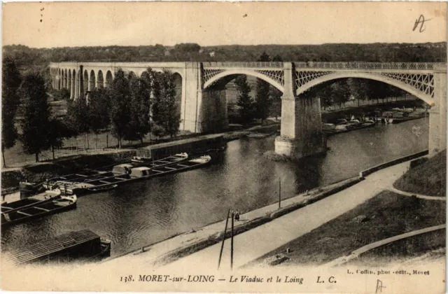 CPA AK MORET-sur-LOING - Le Viaduct et le Loing (436890)