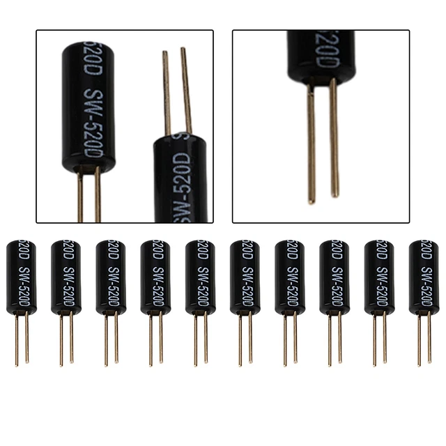 10PC SW520D Électronique Vibration Capteur Interrupteur Tilt Secouant Rouleau