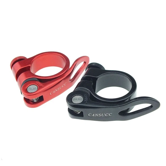 Pince de tige de selle de vélo en alliage d'aluminium Black
