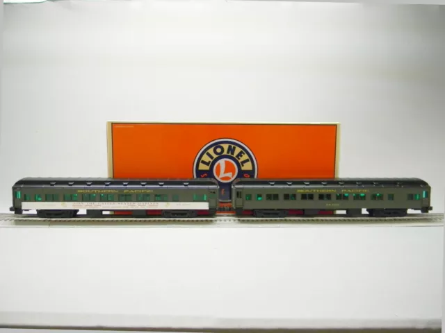 LIONEL SOUTHERN PACIFIC 18" COACH CAR 2 PACK #1 O GAUGE passenger 1927110 NEW