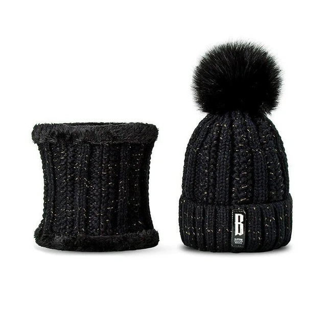 Set De Bufanda De Anillo Y Gorro De Punto Para Mujer Ideal Para Invierno 2019 6