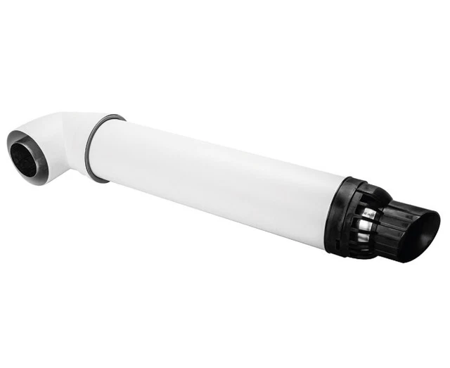 KIT FUMI CON TUBO E CURVA COASSIALE PER SCALDABAGNO USO INTERNO ø80/125   RINNAI