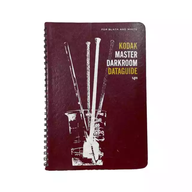 Kodak Master Darkroom Dataguide Vintage Photography Reference Book 1970 - Spiral