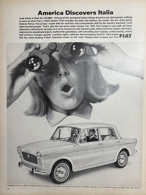 Fiat, European, Automobiles, Advertising, Collectibles - PicClick