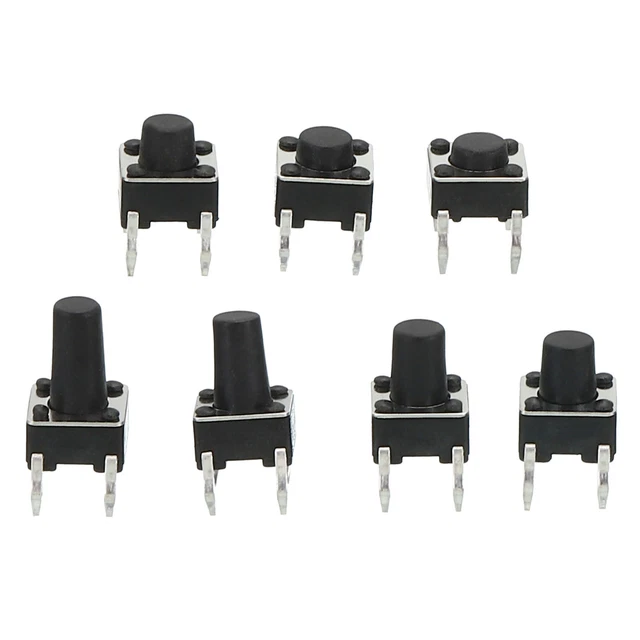 MICRO MOMENTARY TACT Switch Kit Tactile Push Button Switch 10 Types ...