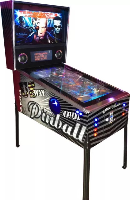 VP-02 Neuer Virtual Pinball Flipper Spielautomat Arcade Maschine Flipperautomat