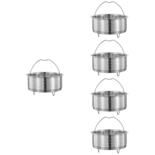 Vapor de arroz de acero inoxidable acero inoxidable bastidor de vapor cocinar Silver
