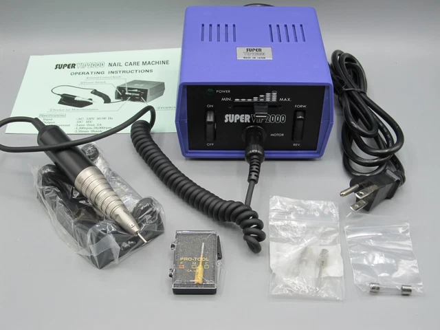 SUPER VIP2000 Micro-Motor Pieza de Mano 28000 rpm SISTEMA DE UÑAS NUEVO EN CAJA