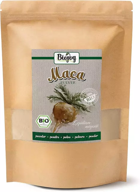 Biojoy Poudre De Maca BIO Du Pérou (1 Kg), Lepidium Meyenii