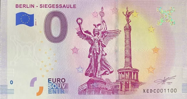 Ticket 0 Euro Berlin Siegessaule Germany 2018 Number 1100