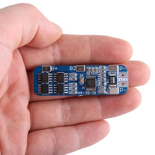 3 Series 11.1V 12V 12.6V Li-ion Lithium Battery Cell BMS PCB Protection Board 1