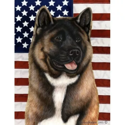 Patriotic (D2) House Flag - Akita 32098