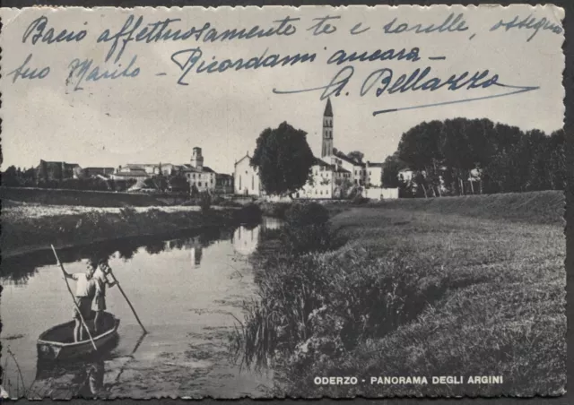 ODERZO - Cartolina - Panorama degli argini - (3857)