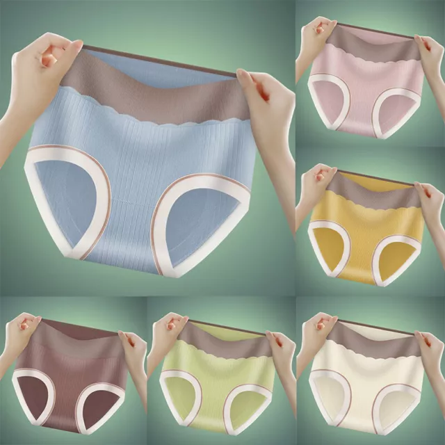 Ladies Cotton Tummy Control Panties Leak Proof Underwear Women High Waist Pants