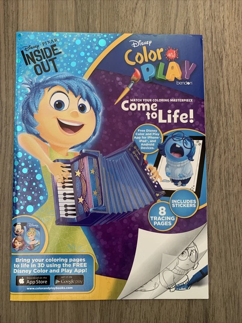2015 DISNEY INSIDE Out Color and Play Come to Life Coloring Book