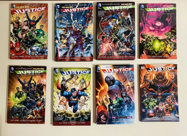 Lot 1-8 Justice League New 52 1 2 3 4 5 6 7 8 TPB + HC DC Comic 2012 HIGH GRADE
