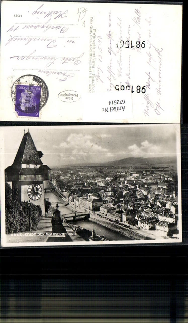 672514,Foto Ak Graz Stadt d. Volkserhebung pub Fritz Gratl