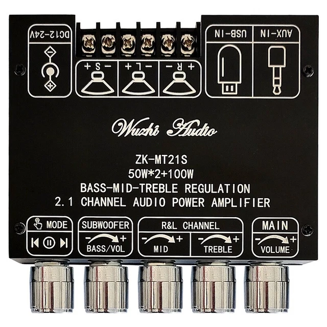 Nobsound TPA3118 Amplificateur Caisson De Basses 2.1 Canaux Numérique - 60W + 30W X2