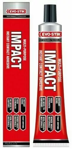 Evo Stick Impact Instant Contact Adhesive Multi Purpose Glue High Strength 65g