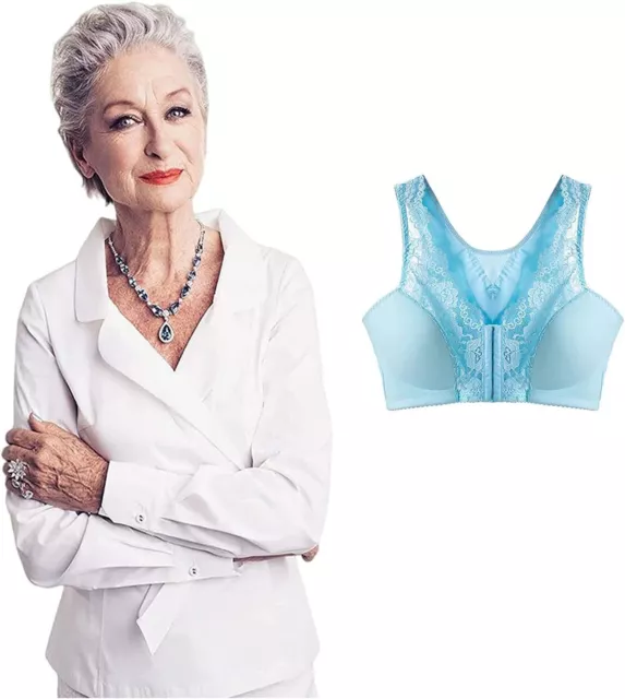 FRONT CLOSURE BRAS For Seniors Arthritis Bra Front Fastening by Silvert's  $42.99 - PicClick