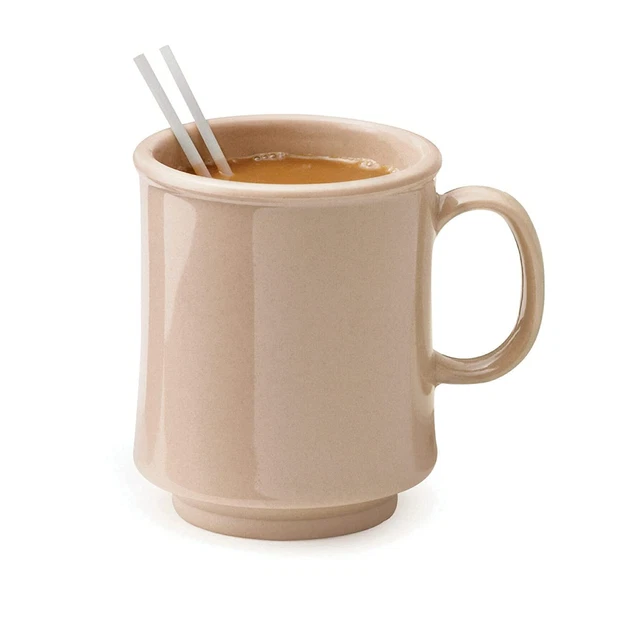 G.E.T. TM-1308-S Sandstone 8 oz. Stacking Mug, Tritan Pack of 12