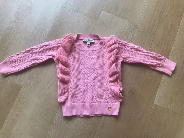 Juicy Couture Baby/ Toddlers Girls Jumper Top Pink/coral 9/12 Months