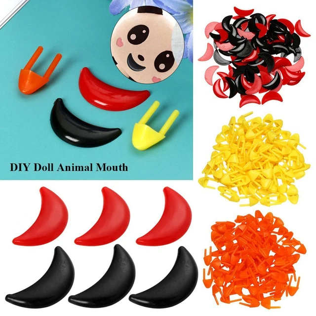 Accesorios de juguete muñeca labios boca pollo animal boca accesorios boca de plástico