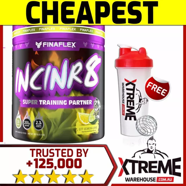 Finaflex Incinr8 Pre-Workout 30 Ser // Fat Burner Focus Caffeine Weight Loss