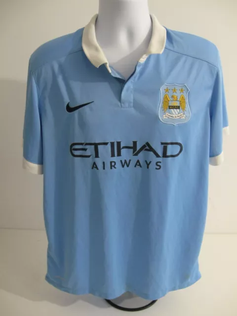 Manchester City 2015/16 Home Nike Football Shirt Mens Xl